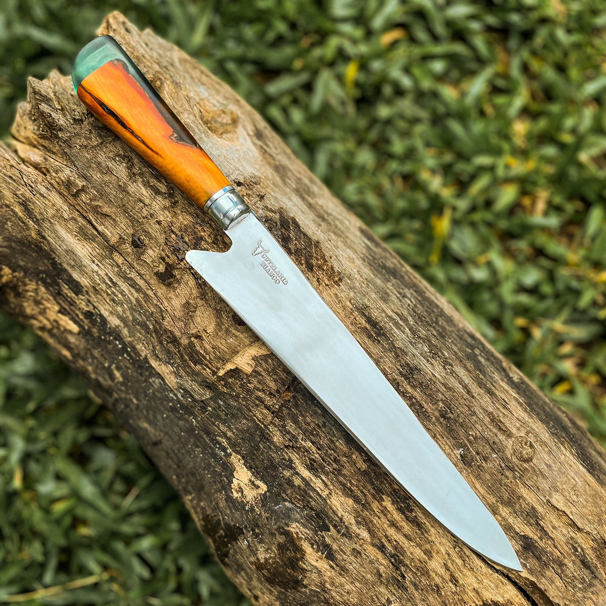 Faca artesanal - Coleção Chama Eterna - Especial para Churrasco e Culinária